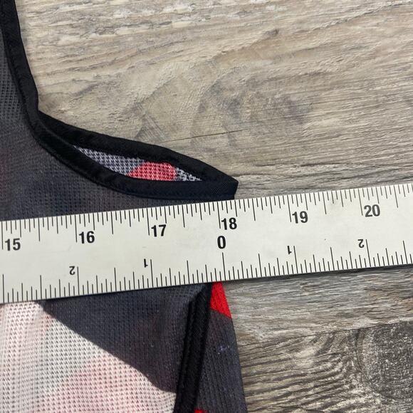 Vintage 80s 90s White Red Mens M‎ Tank Top Spellout Swoosh Sporty Gym Muscle Tee - Picture 7 of 9